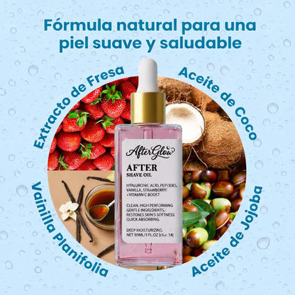 AfterGlow™ | DILE ADIÓS A LA PIEL DE FRESA, IRRITACIÓN Y PELOS ENQUISTADOS AL INSTANTE